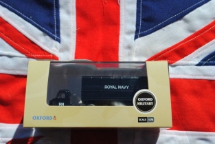 Oxford 76RAB010 Scammell Scarab Van Trailer Royal Navy